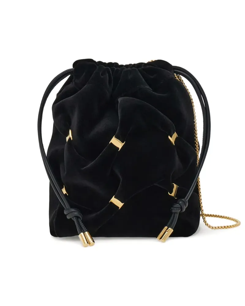 Ferragamo Mini Beuteltasche mit Vara-Schleife - Schwarz Schwarz