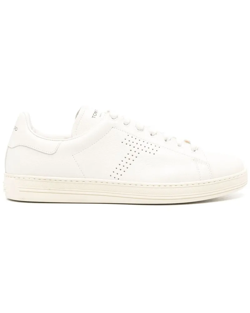Tom Ford Sneakers mit perforiertem Logo - Nude Nude