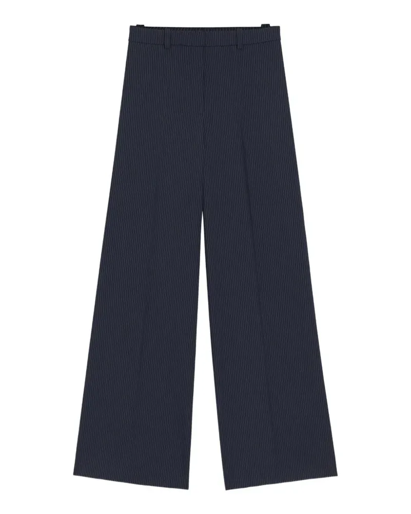 HUGO BOSS Weite Hose mit Nadelstreifen - Blau Blau