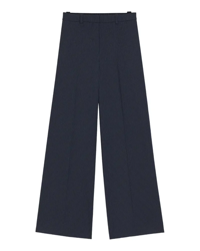 HUGO BOSS Weite Hose mit Nadelstreifen - Blau Blau