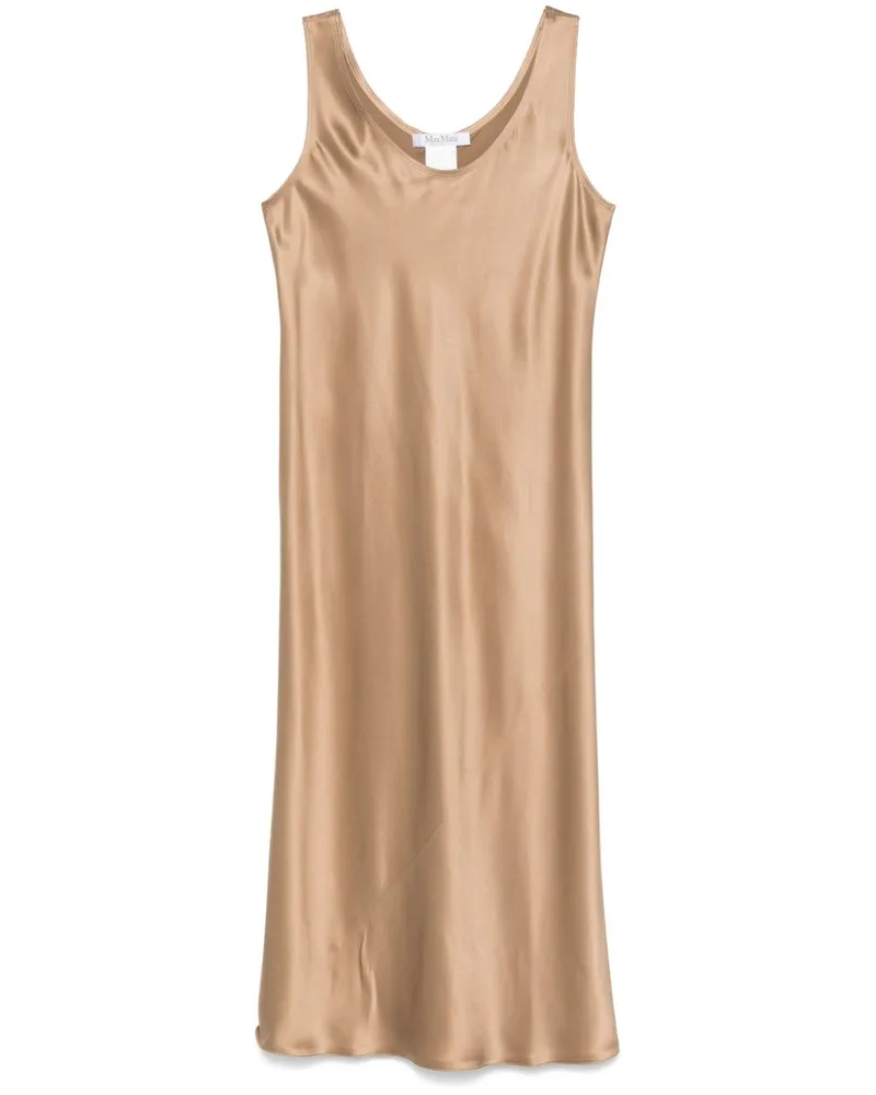 Max Mara Banjo Midikleid - Braun Braun