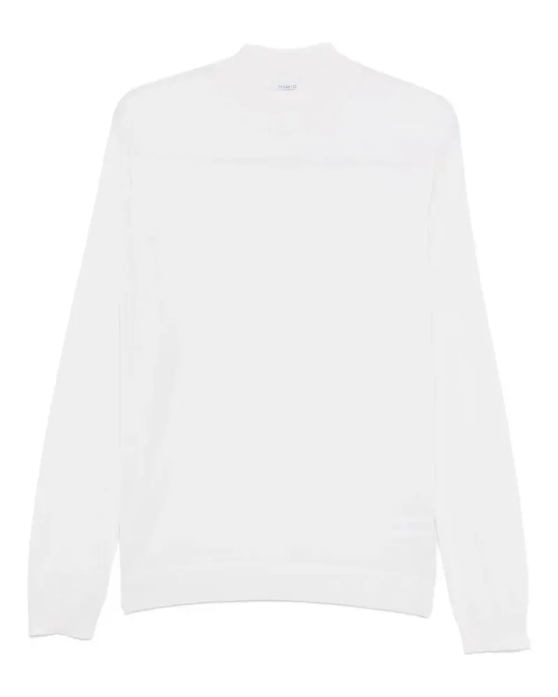 Malo Pullover mit Rundhalsausschnitt - Weiß Weiß