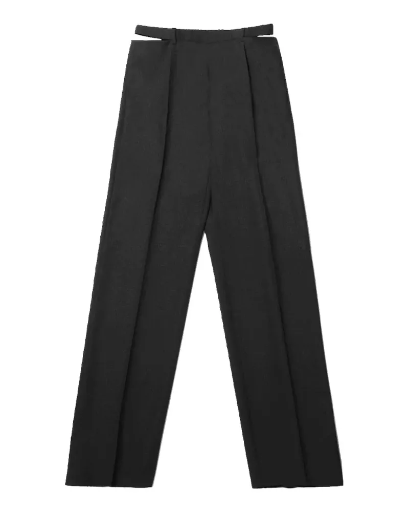 Jil Sander Hose mit Cut-Out - Schwarz Schwarz