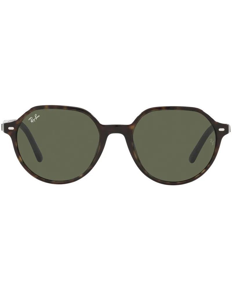 Ray Ban Thalia Sonnenbrille mit rundem Gestell - Grün Grün