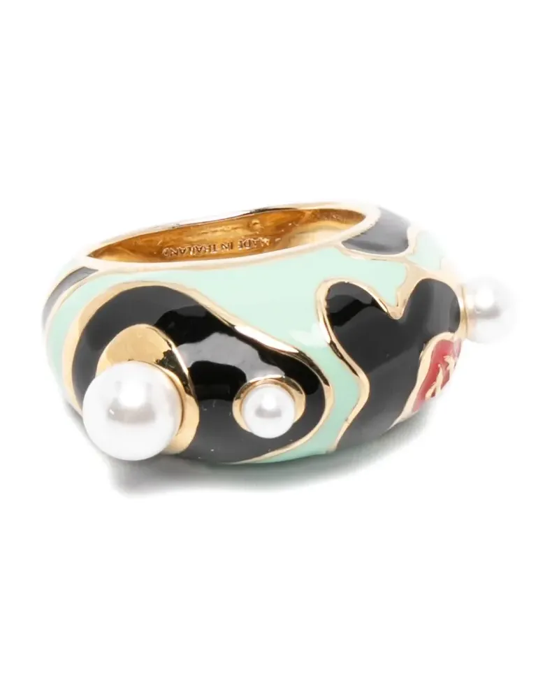 Casablanca Paris Ring mit Perlen - Gold Gold