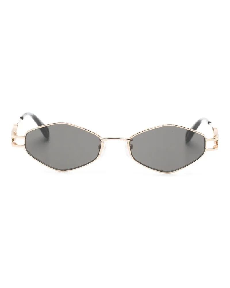 Zadig & Voltaire geometric-frame wings-motif sunglasses - Gold Gold