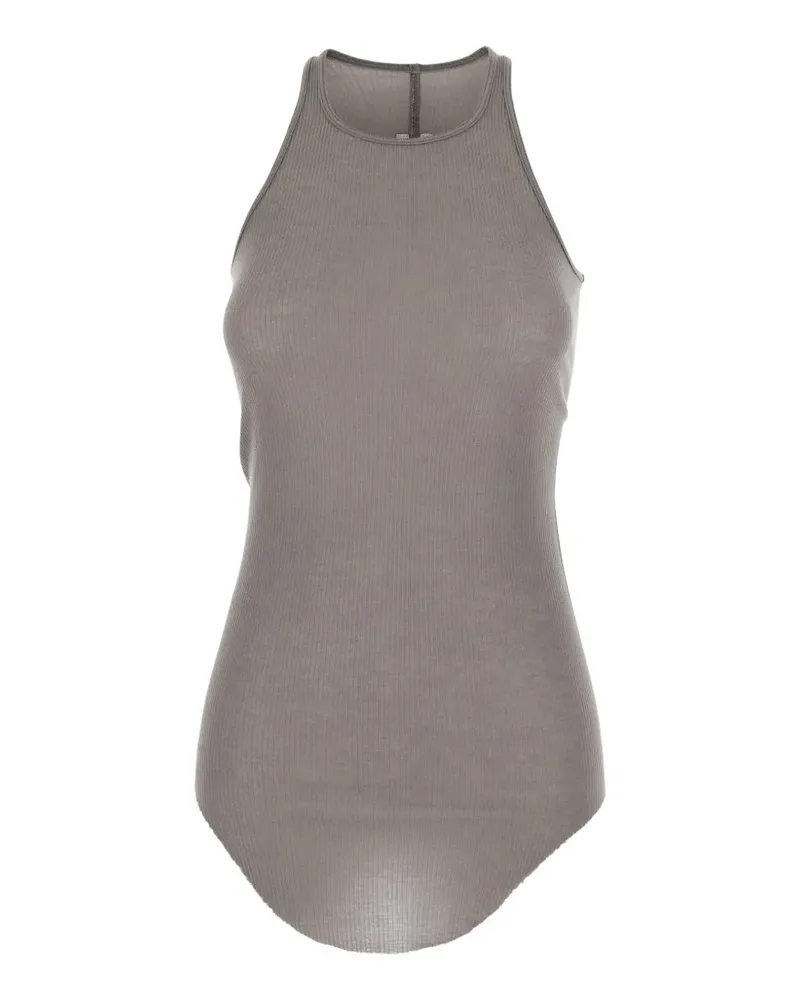 Rick Owens ribbed top - Grau Grau