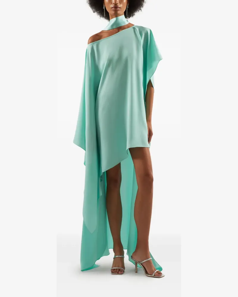 Taller Marmo Trebbia Maxikleid mit asymmetrischem Ausschnitt - Blau Blau