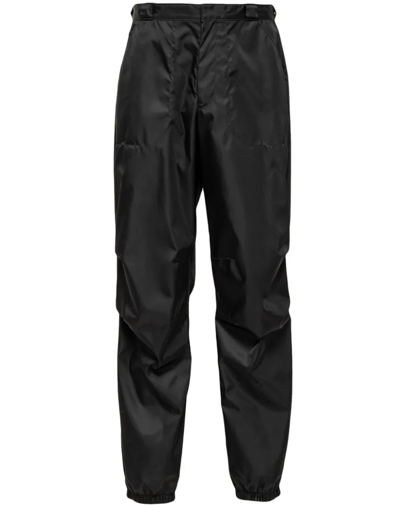 Prada Halbhohe Tapered-Hose - Schwarz Schwarz