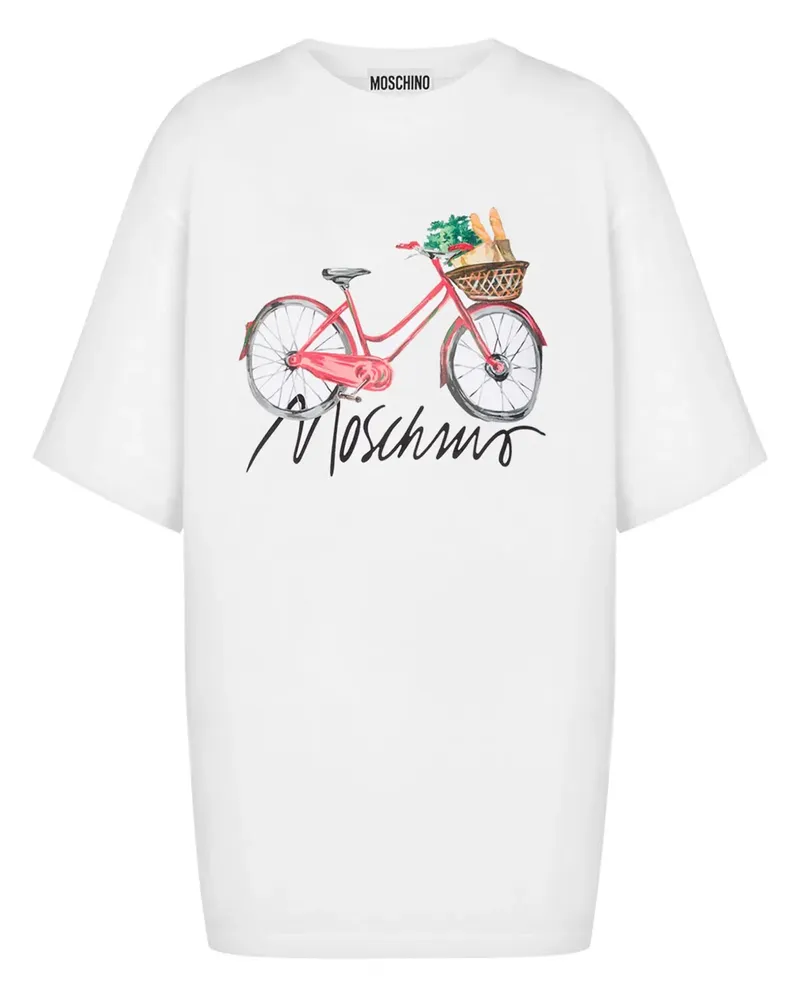 Moschino T-Shirt mit grafischem Print - Weiß Weiß