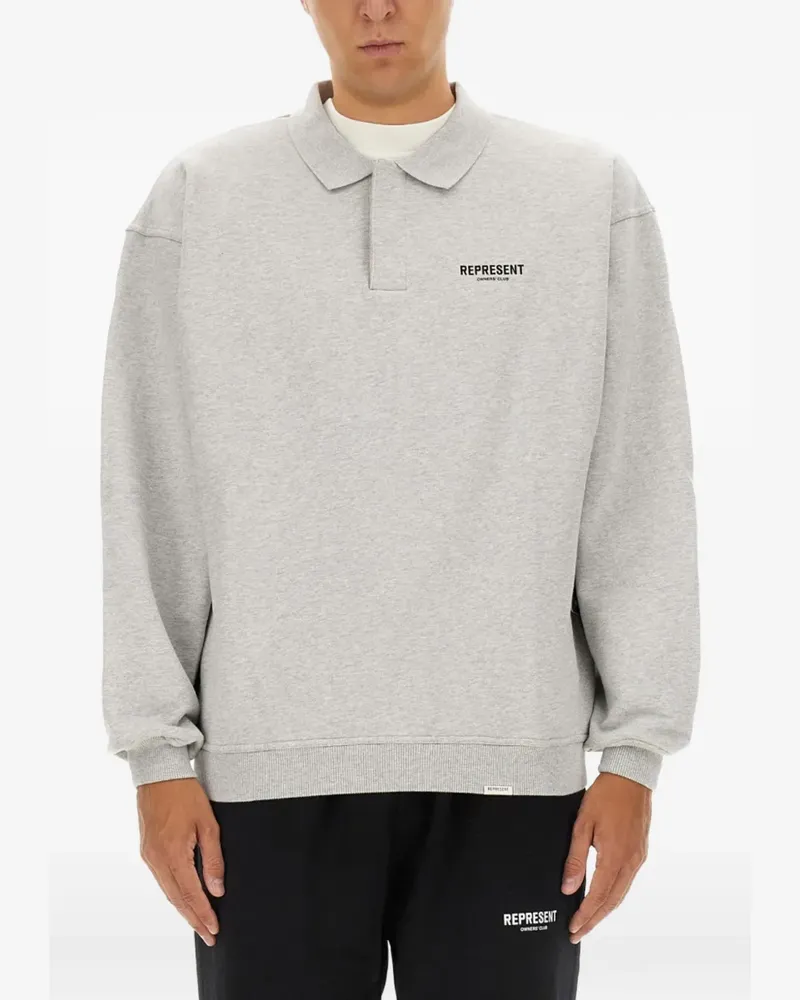 REPRESENT Owners' Club logo-print polo shirt - Grau Grau