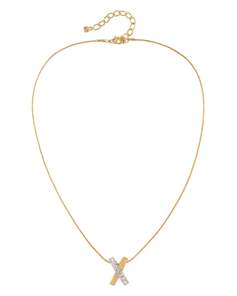 Nina Ricci 1980s Halskette mit CC-Anhänger - Gold Gold