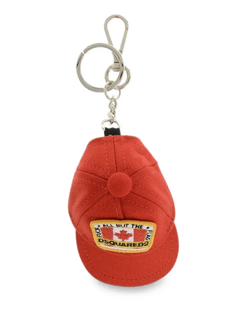 Dsquared2 Schlüsselanhänger mit Baseballkappe - Rot Rot