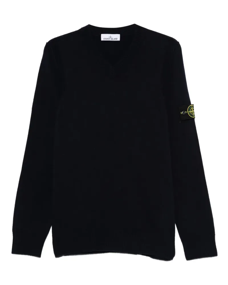 Stone Island Pullover mit V-Ausschnitt - Blau Blau