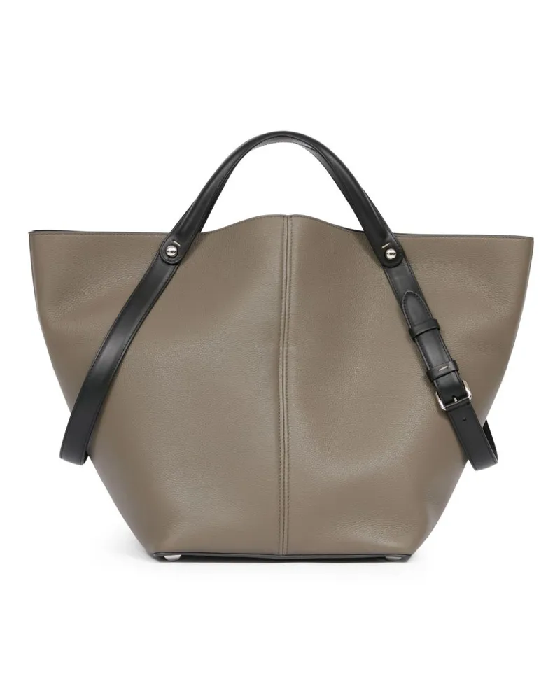 Maison Margiela Große Dress-Age Schultertasche - Grau Grau