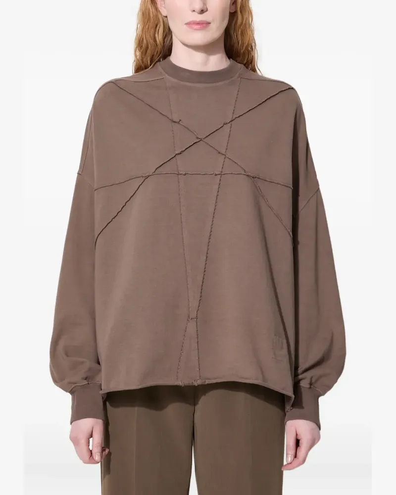 DRKSHDW by Rick Owens Sweatshirt mit gesteppten Einsätzen - Braun Braun