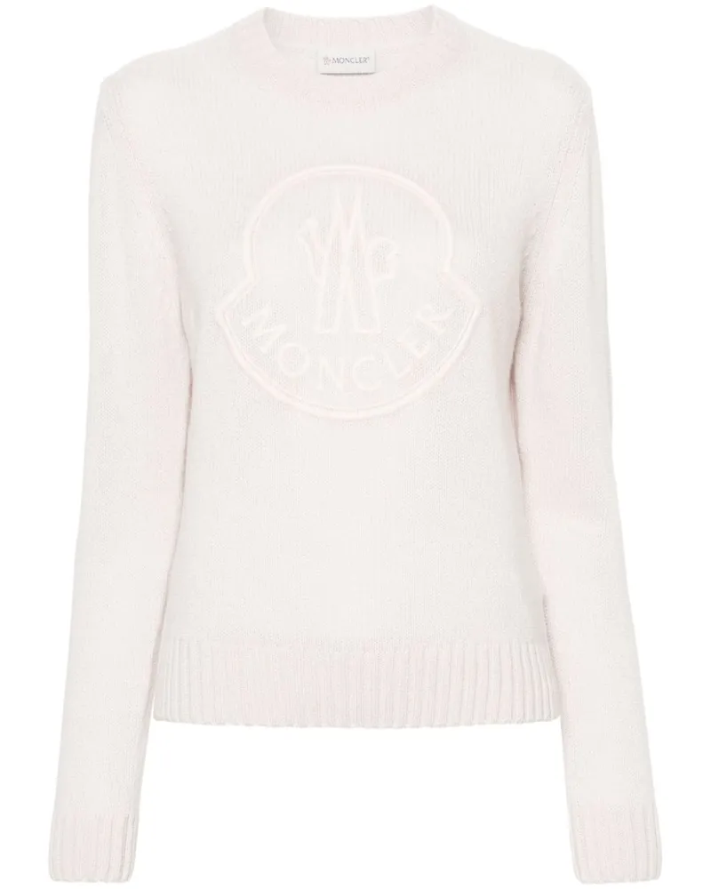 Moncler Pullover mit Logo-Stickerei - Rosa Rosa