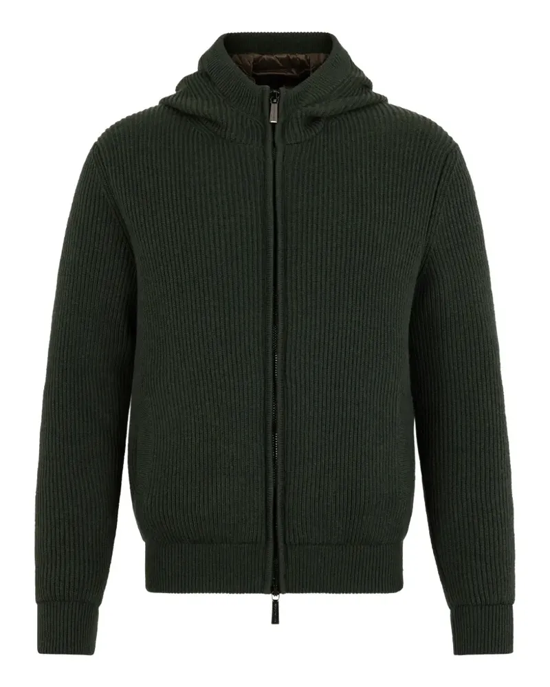 MOORER zip hooded jacket - Grün Grün