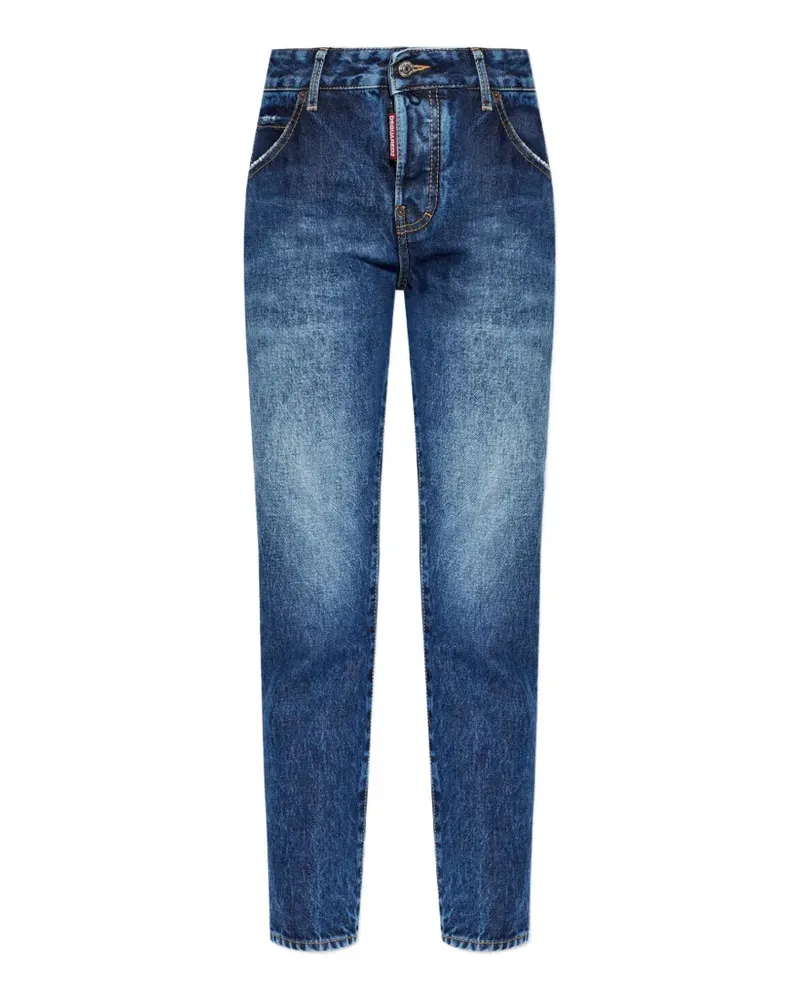 Dsquared2 Teddy distressed faded jeans - Blau Blau