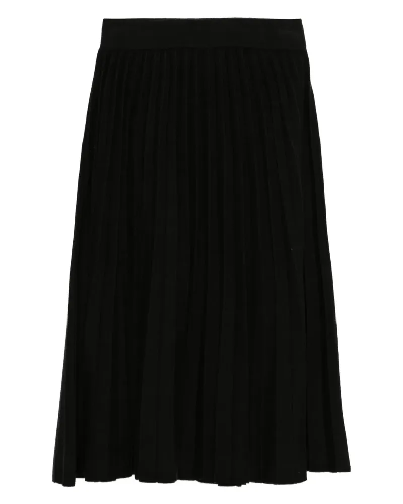 Blumarine pleated midi skirt - Schwarz Schwarz