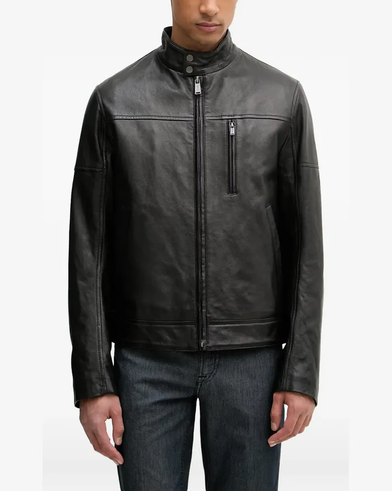 Trussardi zip-up jacket - Schwarz Schwarz
