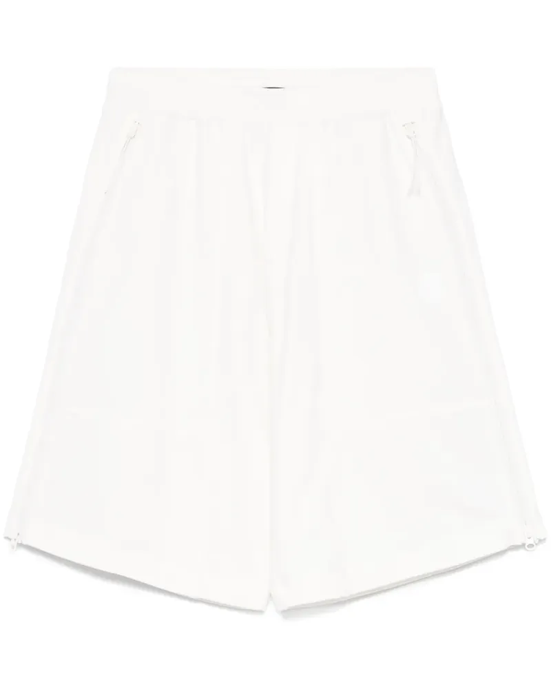 C.P. Company Bermudas mit Logo-Patch - Weiß Weiß