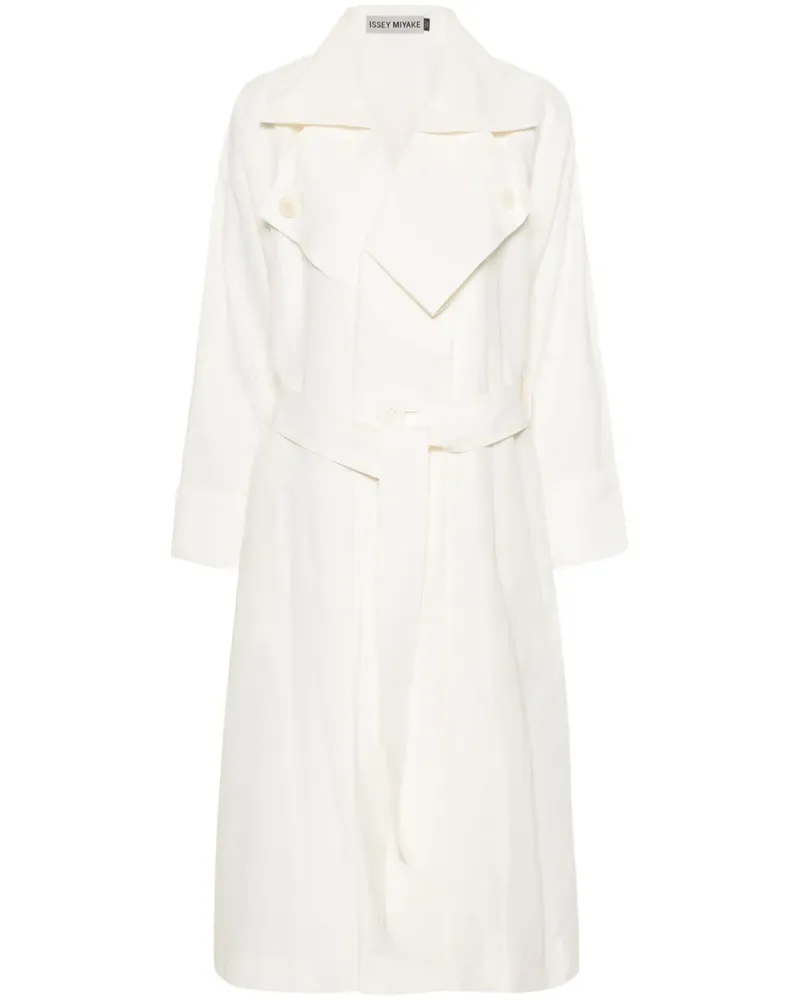 Issey Miyake Shaped Membrane Trenchcoat - Weiß Weiß