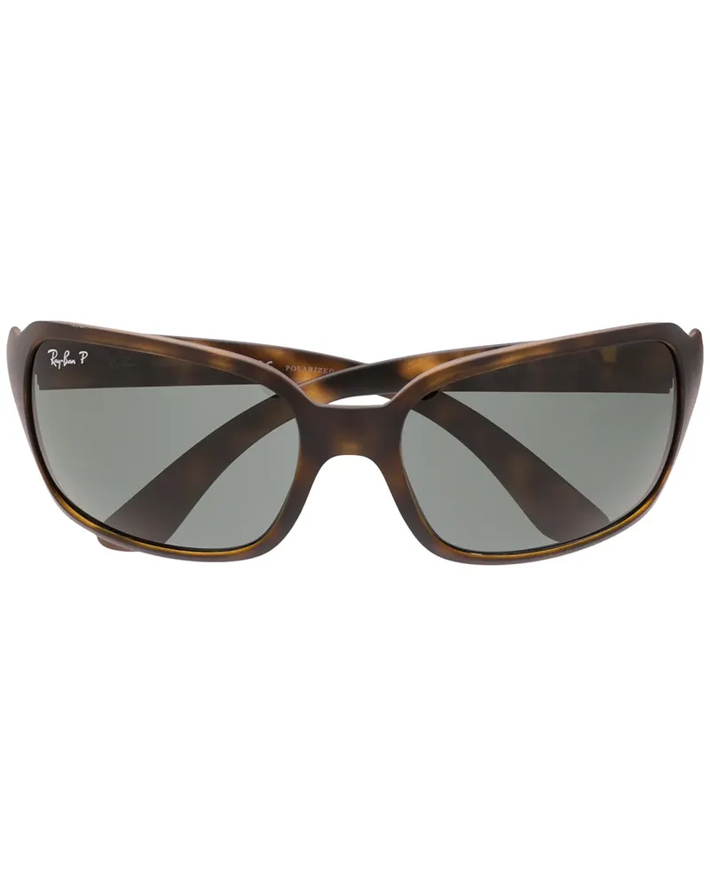 Ray Ban Brille mit eckigem Gestell - Braun Braun