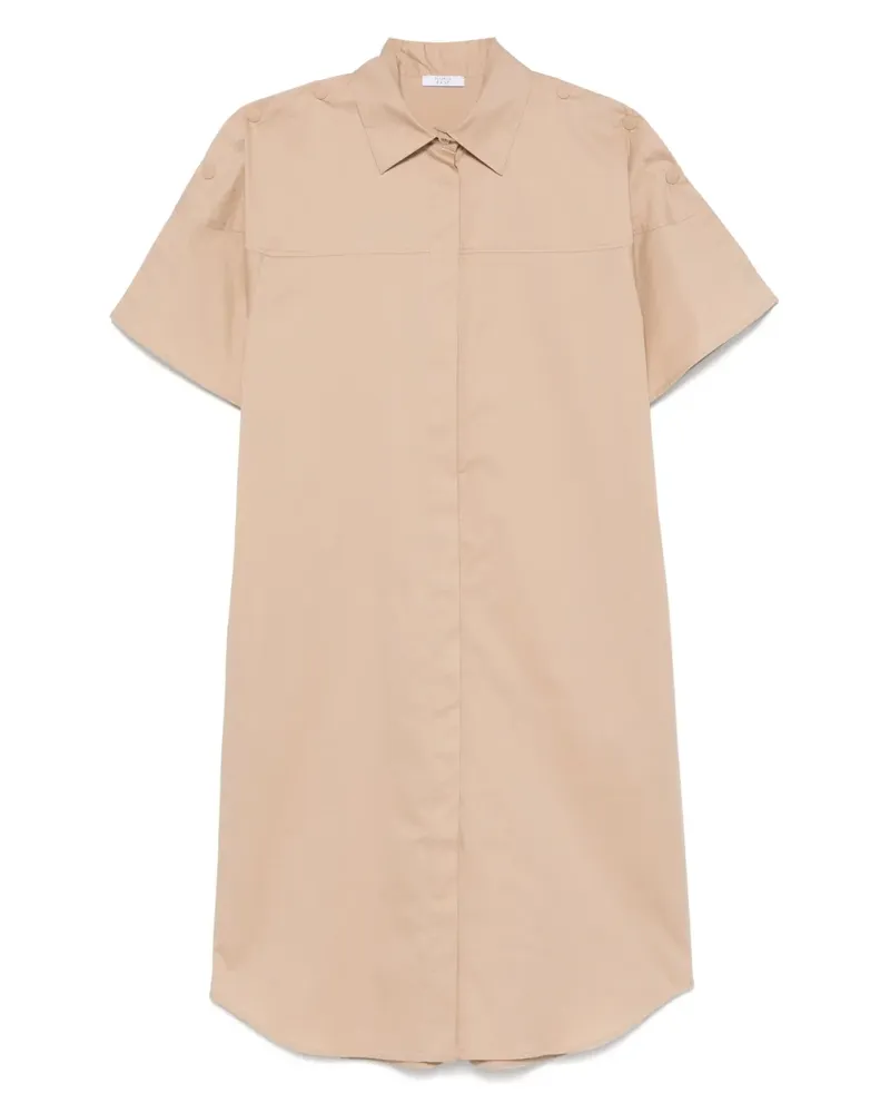Peserico Mittellanges Hemdkleid - Nude Nude