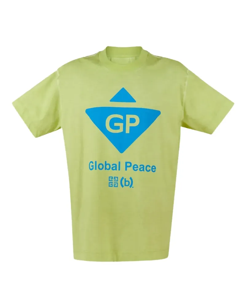 Givenchy Global Peace T-Shirt - Grün Grün