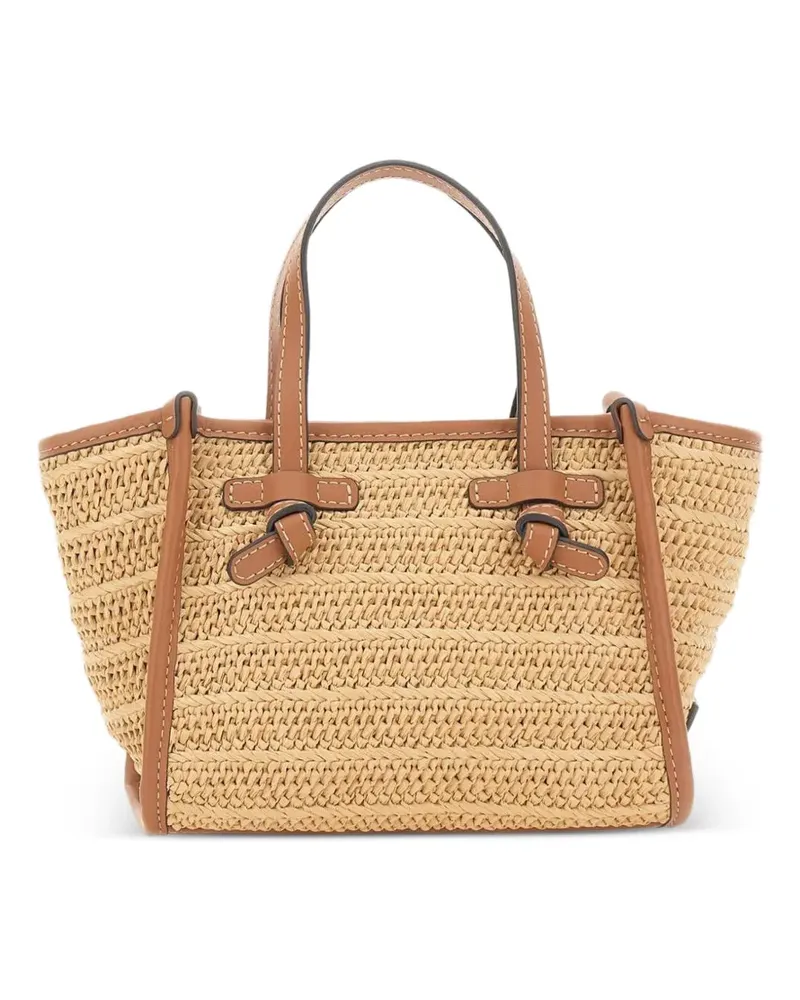 Gianni Chiarini Gewebte Miss Marcella Mini-Tasche - Nude Nude