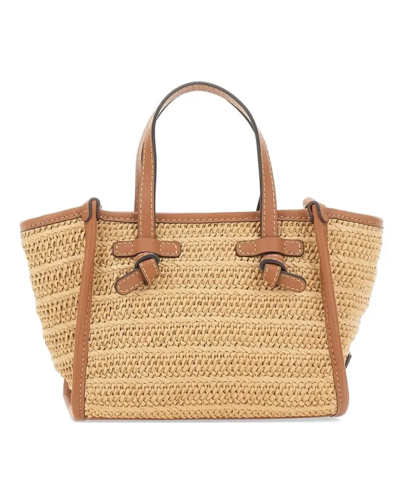 Gianni Chiarini Miss Marcella woven mini bag - Nude Nude