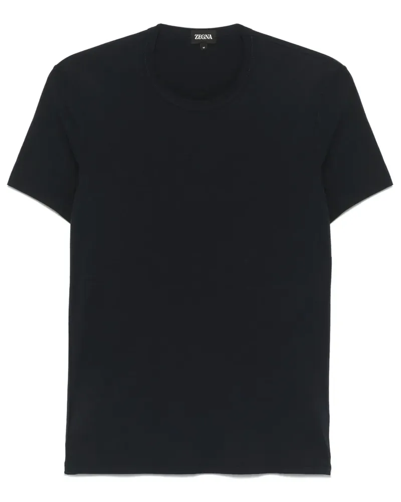 Ermenegildo Zegna T-Shirt mit rundem Ausschnitt - Blau Blau