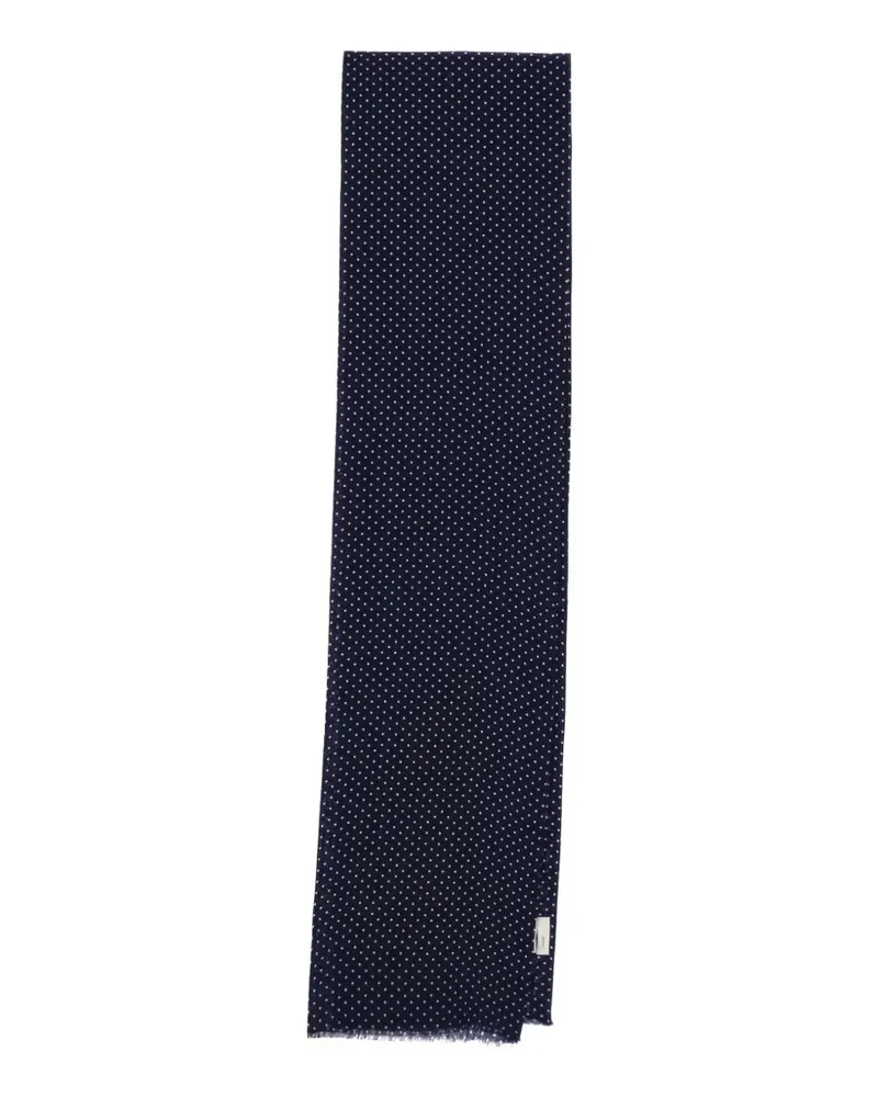 Destin Schal mit ausgefransten Kanten - Blau Blau