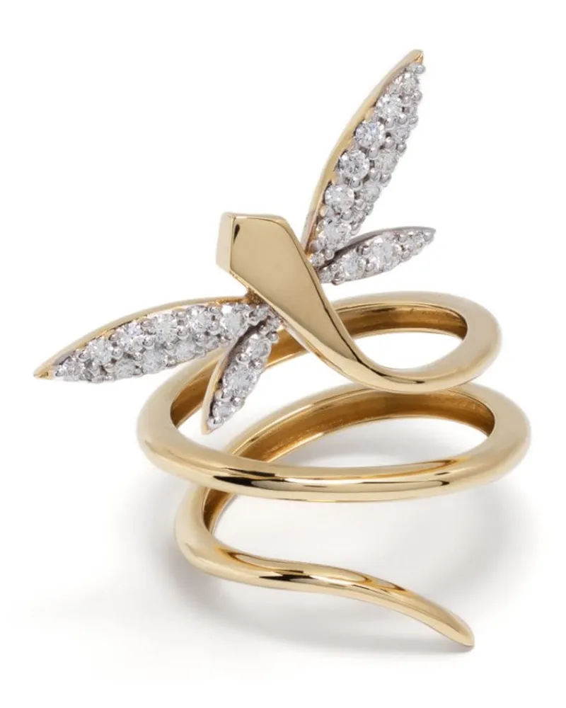 ANAPSARA 18kt Gelbgoldring mit Diamanten Gold