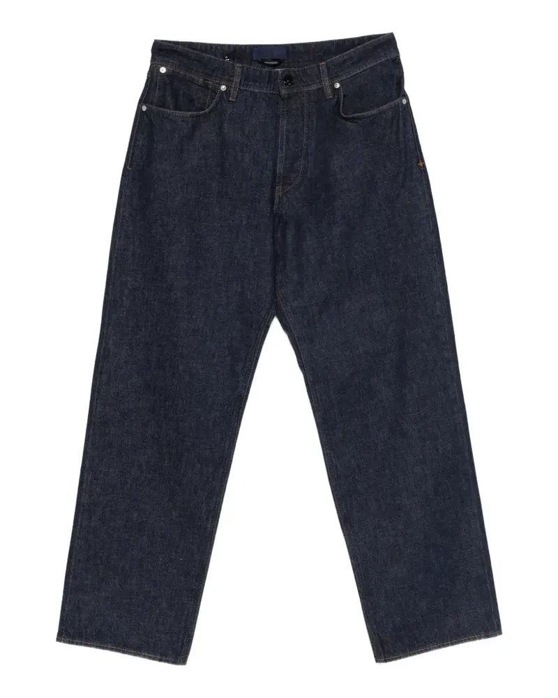 Stone Island loose button denim jeans - Blau Blau