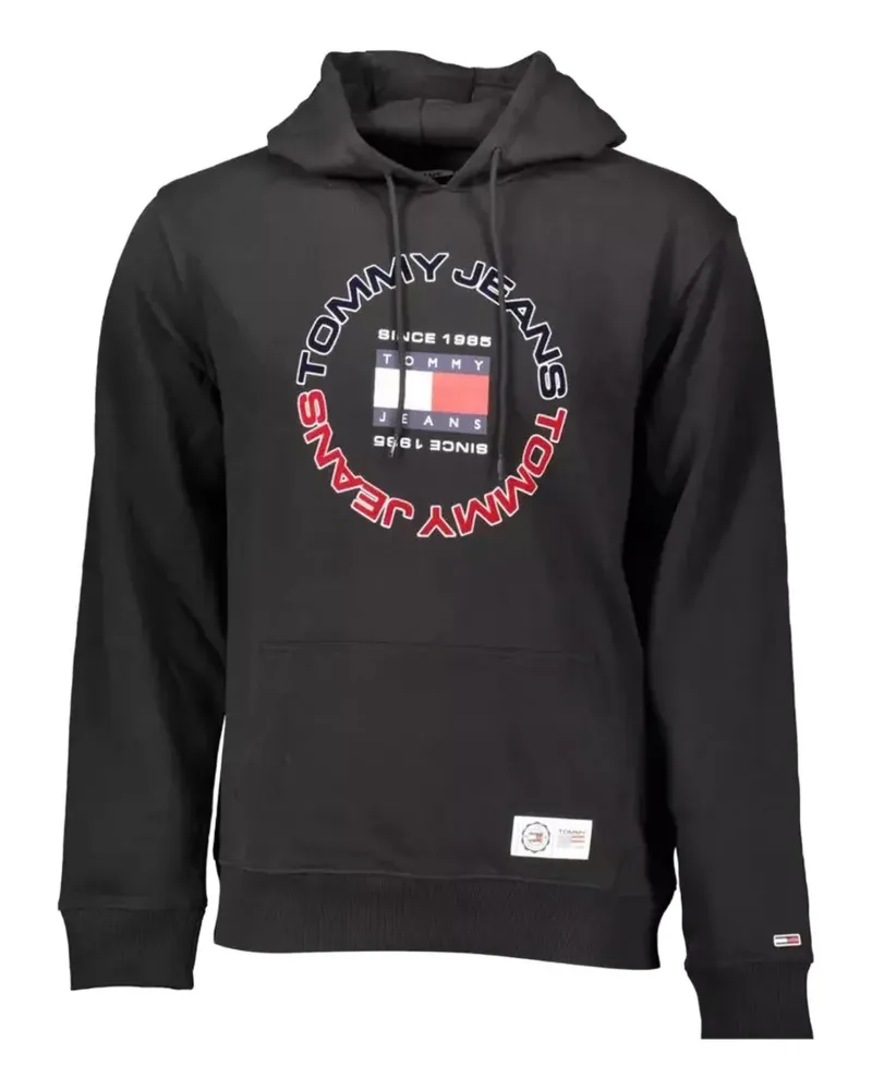 Tommy Hilfiger logo-print drawstring hoodie - Schwarz Schwarz