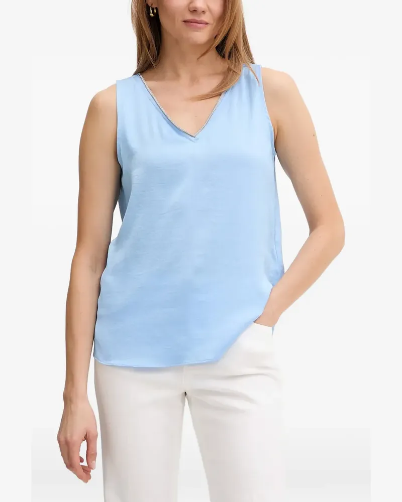 Joseph Ribkoff Oberteil mit V-Ausschnitt - Blau Blau