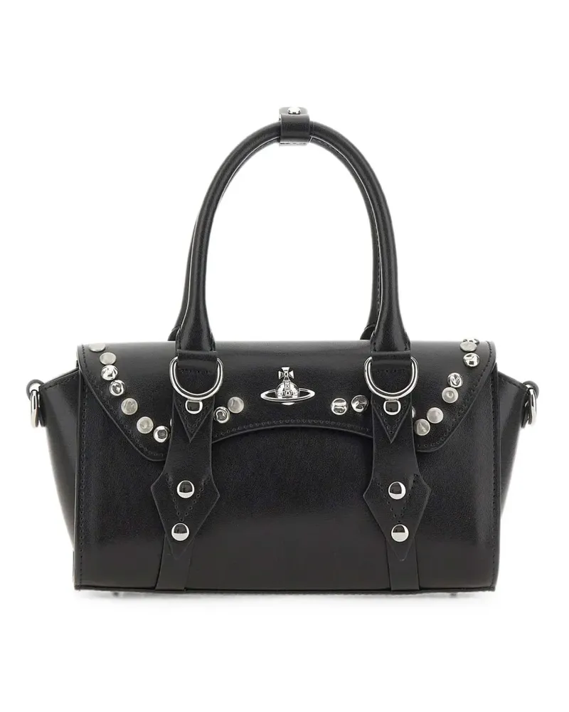 Vivienne Westwood Bettina Mini studded tote bag - Schwarz Schwarz