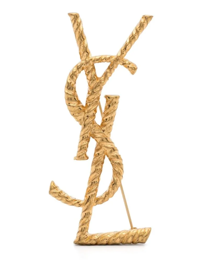 Saint Laurent Cassandre YSL Brosche - Gold Gold
