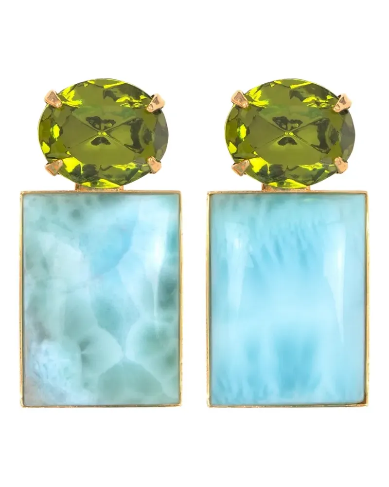 Jennifer Behr Alette larimar earrings - Gold Gold