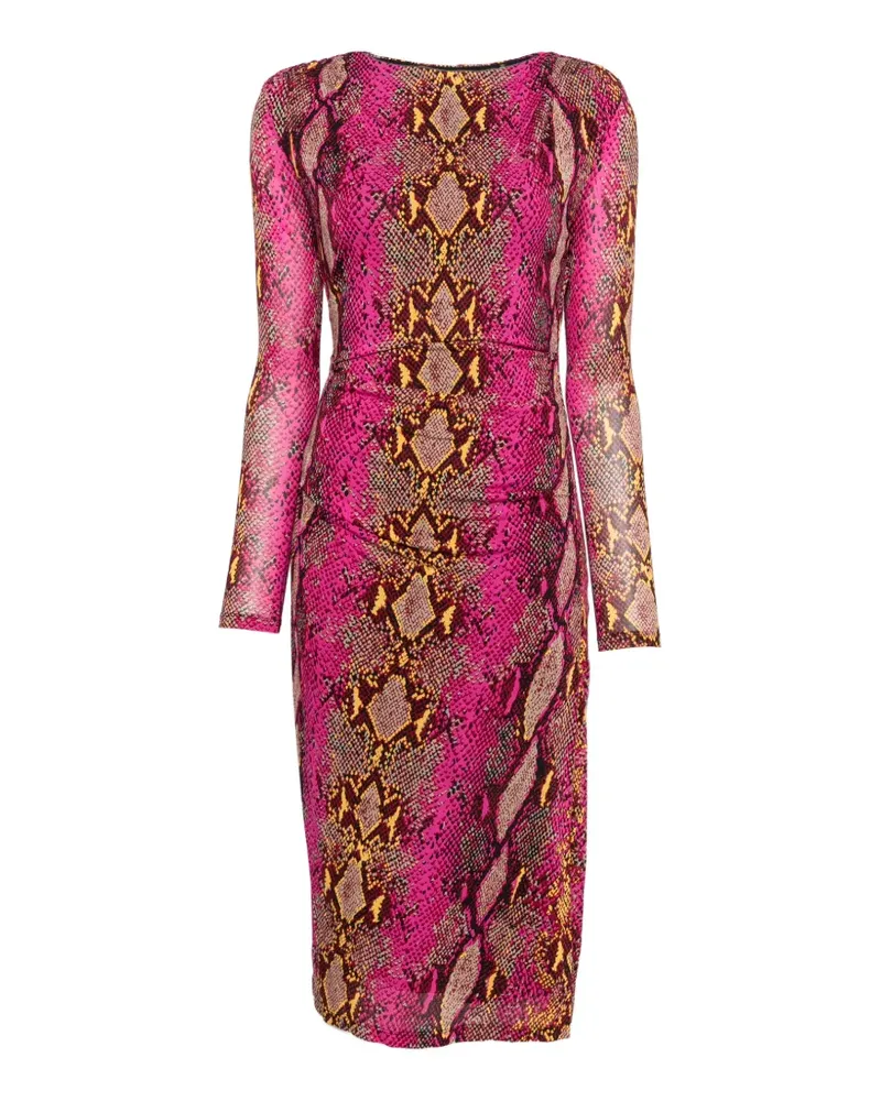 Diane von Furstenberg Darrius Midikleid mit Schlangenprint - Rosa Rosa