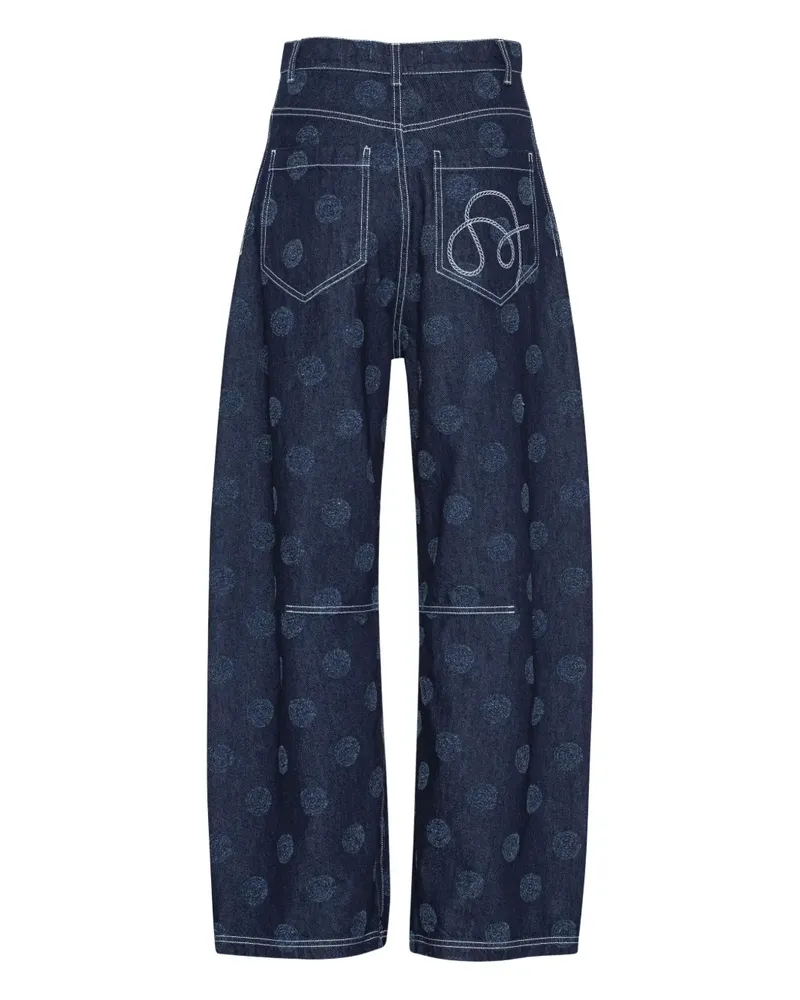 Henrik Vibskov Dart Jeans mit Nadelstreifen - Blau Blau