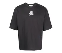 T-Shirt mit Logo-Print - Schwarz