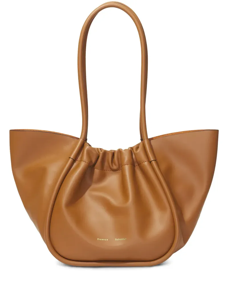 Proenza Schouler Große Handtasche mit Raffung - Braun Braun