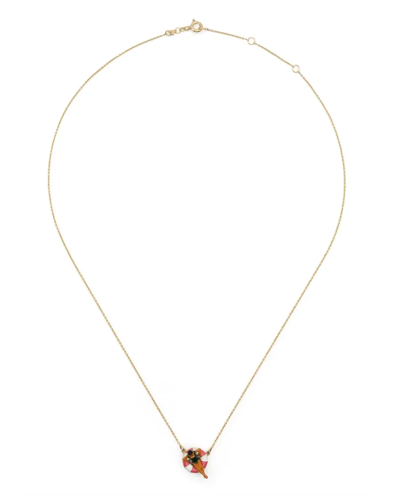 Aliita 9kt Flotadora Gelbgoldhalskette Gold