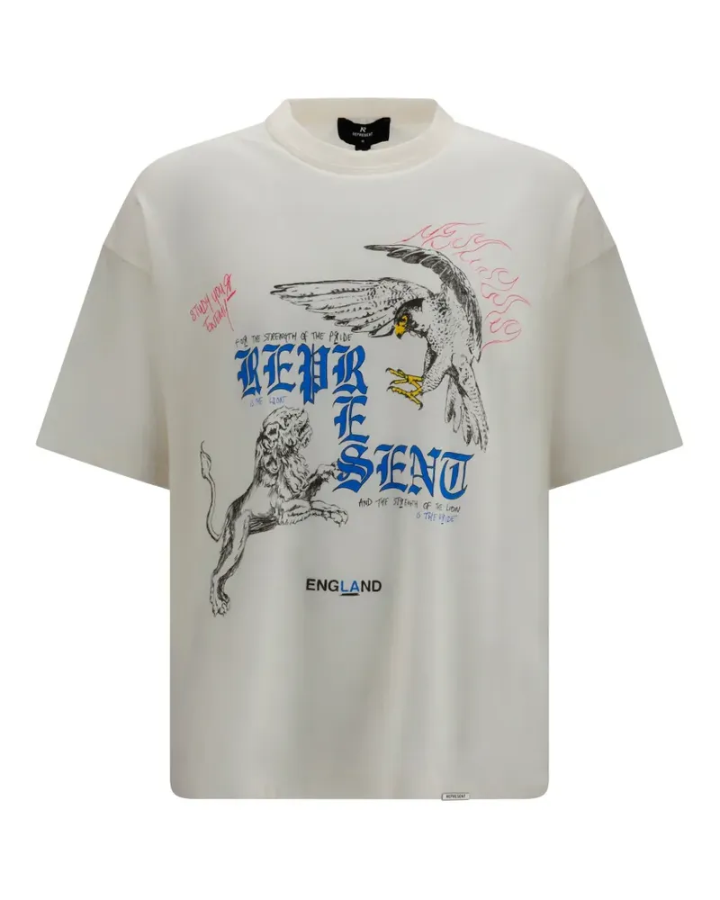 REPRESENT Enemy graphic-print T-shirt - Weiß Weiß