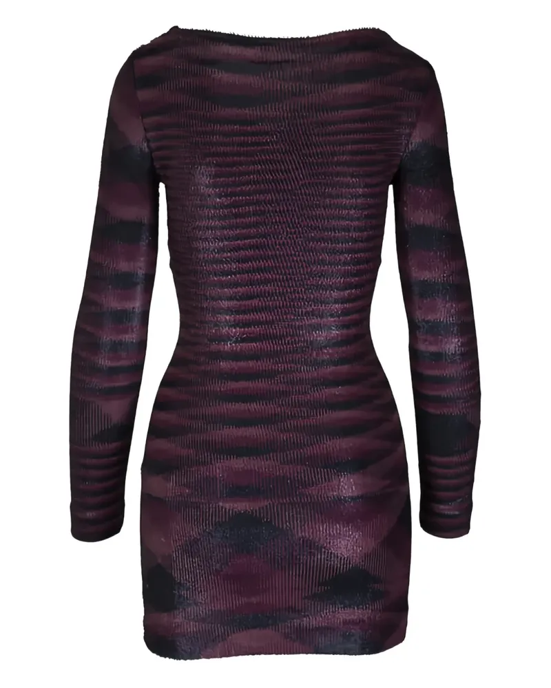Missoni horizontal-stripe mini dress - Violett Violett
