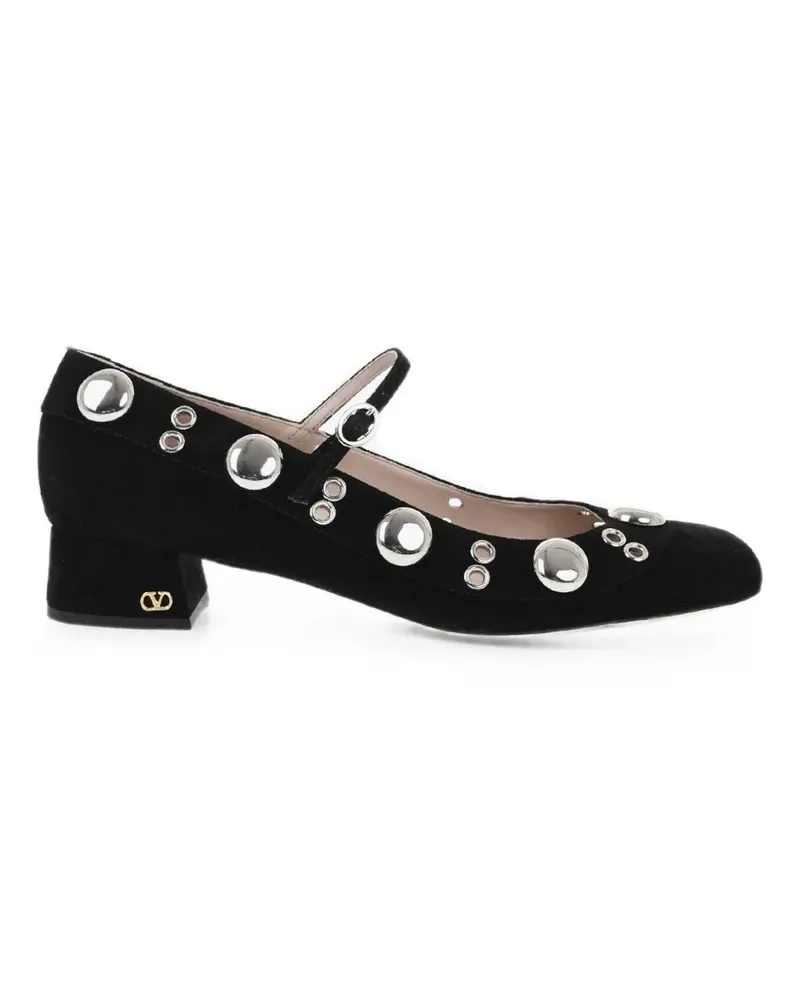 Valentino Garavani stud-embellished Mary Jane pumps - Schwarz Schwarz