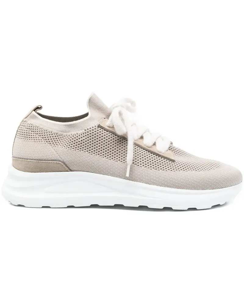 Eleventy Gestrickte Sneakers - Nude Nude